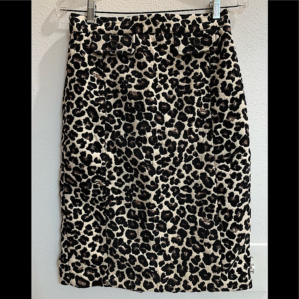 Leopard Pencil Skirt